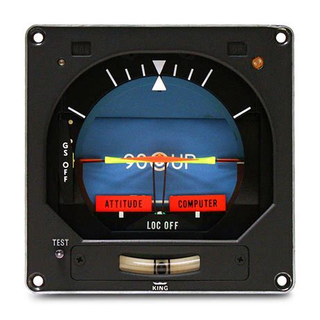 modern flight director indicator with steering cues