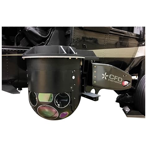 modular helicopter searchlight mount showing flexible articulation and easy setup
