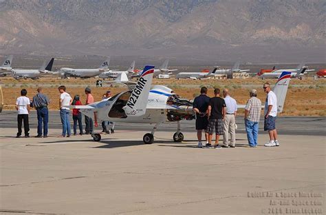 Monthly Plane Crazy Saturday visitors exploring Mojave aircraft static displays