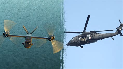mv-75 prototype flight test at bell helipad with tiltrotors in horizontal cruise position