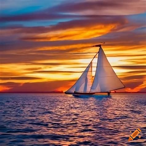 Mystic Connecticut harbor at sunset with sailing boats