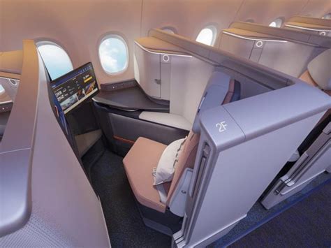 narrowbody lie flat business class seat Boeing 737 premium cabin concept