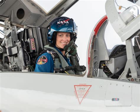 NASA astronaut T-38 flight training with modern glass cockpit