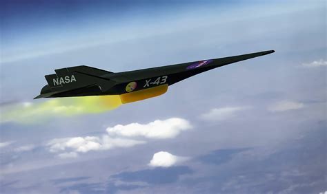 NASA X-43 mounted beneath NB-52B carrier aircraft before hypersonic launch, 2004