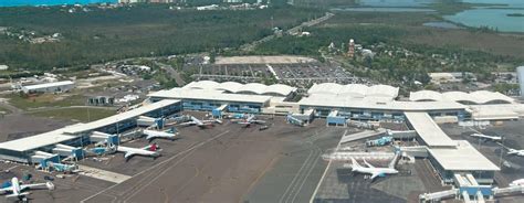 Nassau Bahamas aerial view and airport