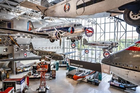 National Air and Space Museum display featuring aerobatic aircraft flown by women pilots
