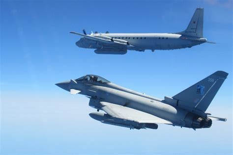 nato air policing raf danish qra intercept russian spy plane over baltic sea