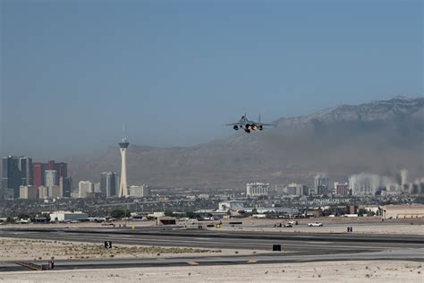 Nellis Air Force Base 10,120-foot runway with military aircraft