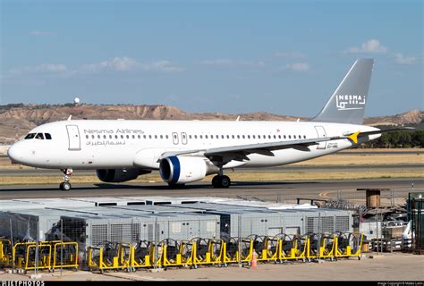 Nesma Airlines Airbus A320 parked at Jeddah Airport