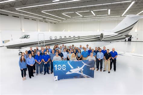 NetJets Cessna Citation Longitude during delivery ceremony
