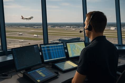 New York air traffic control facility controller managing high-volume US aviation traffic in 2026