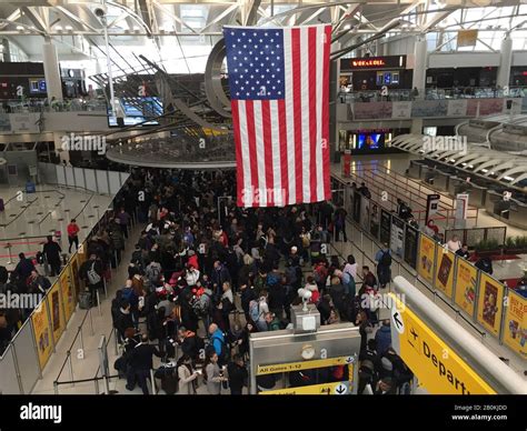 New York JFK international terminal crowded with FIFA World Cup travelers