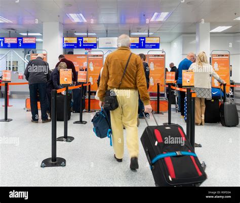 Newcastle Airport easyJet aircraft lineup and passenger terminal operations