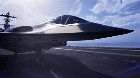 next generation naval jet trainer concept aircraft on runway