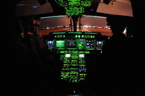 NH90 cockpit with complex digital interfaces and avionics layout