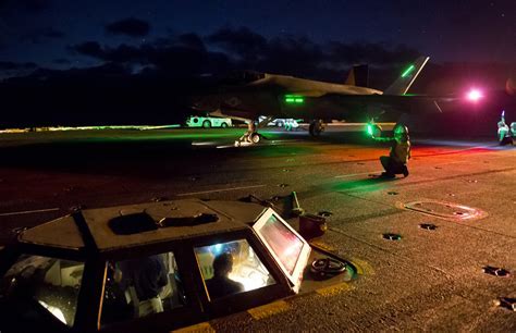 Nighttime F-35 operations at Eglin’s test complex demonstrate readiness and precision