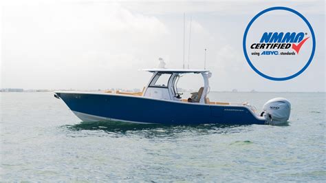 NMMA Yacht Certified recreational boat at marina