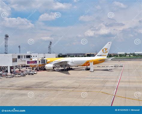 NokScoot Boeing 777 at Bangkok Don Mueang Airport