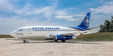 Nolinor Aviation Boeing 737-200 gravel kit landing on northern runway