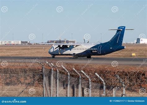 Nordic Aviation Capital ATR 72 parked at Copenhagen Kastrup Airport