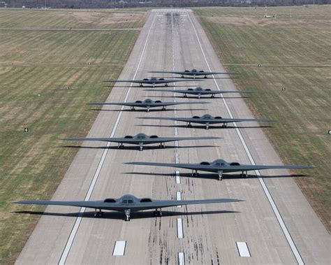 northrop grumman b-2 spirit bomber at whiteman air force base