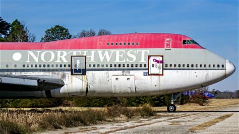 Northwest Airlines Boeing 727 DC-10 747 aircraft Laurinburg-Maxton Airport
