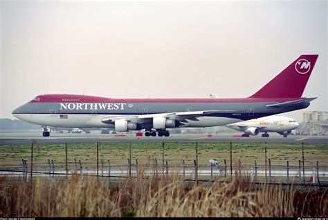 Northwest Airlines Boeing 747-400 departing Tokyo Narita Airport