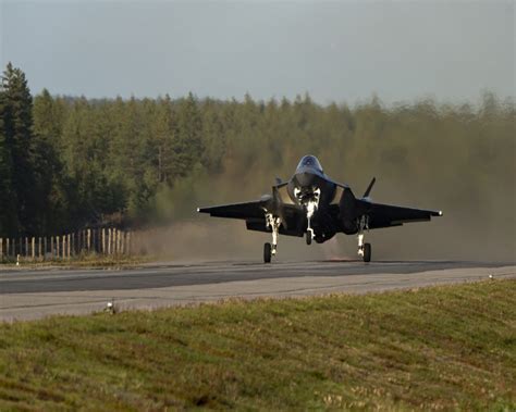 Norwegian F-35A performing a training exercise