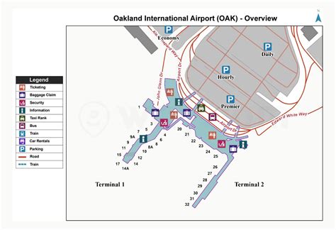 oakland international airport southwest terminal gate and airplane on tarmac