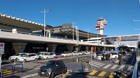 official rome taxi rank outside fiumicino terminal 3