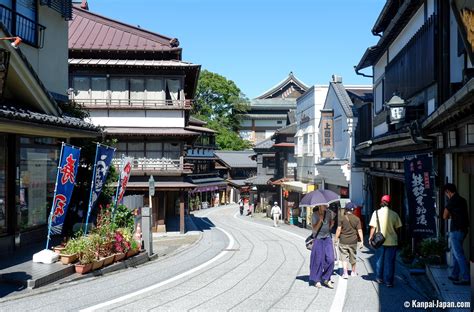 old streets and traditional houses in narita city