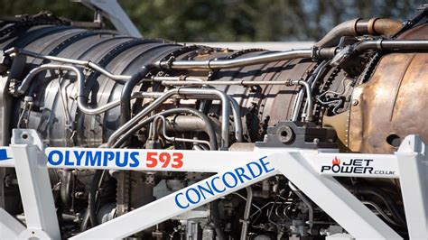 Olympus 593 engines with variable intake ramps exposed