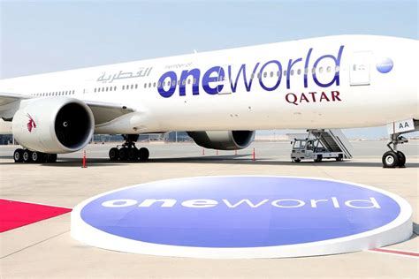 oneworld airline alliance aircraft lineup including Qatar Airways livery