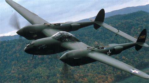 P-38 Lightning of 13th Air Force on Pacific island airstrip