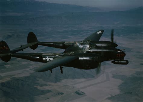 P-38M Night Lightning with radar pod and black camouflage