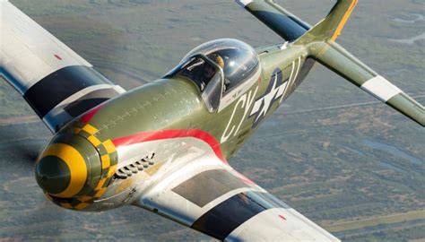 P-51D Mustang Gunfighter Commemorative Air Force World War II fighter flying