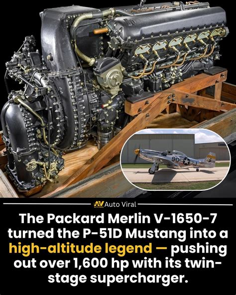 Packard V-1650 Merlin engine P-51 Mustang two-stage supercharger high altitude