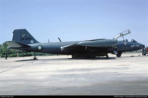 PAF B-57 Canberra bombers lined up at an airbase during 1971 war