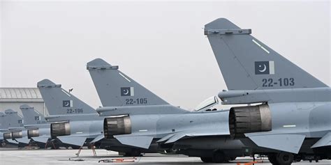 pakistani j-10c taxiing on runway at forward airbase