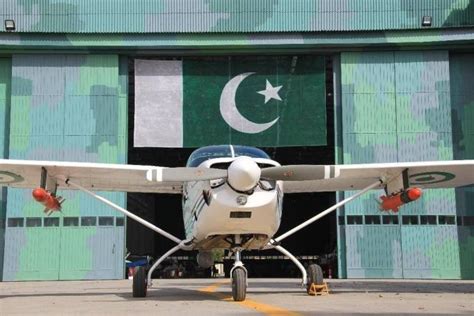 Pakistani Super Mushak trainers lined up at Kamra air base