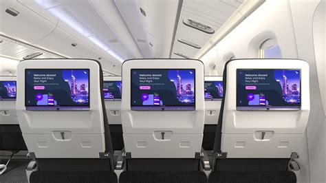 Panasonic Astrova 4K OLED inflight entertainment screen inside Qantas cabin
