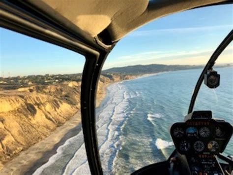 panoramic aerial view of San Diego coastline taken from Corporate Helicopters tour