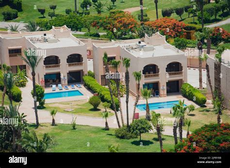 panoramic view of luxury villas planned on nearby Long Island