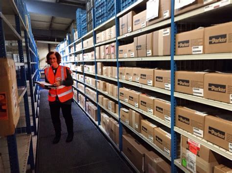 parker aerospace warehouse associate handling hydraulic systems inventory
