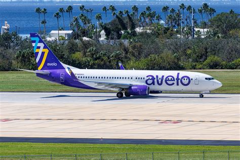 Passengers boarding Avelo Airlines Boeing 737-800 at McKinney National Airport