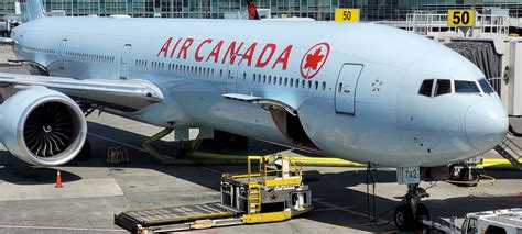 Passengers boarding the Air Canada flight from Toronto to Prague