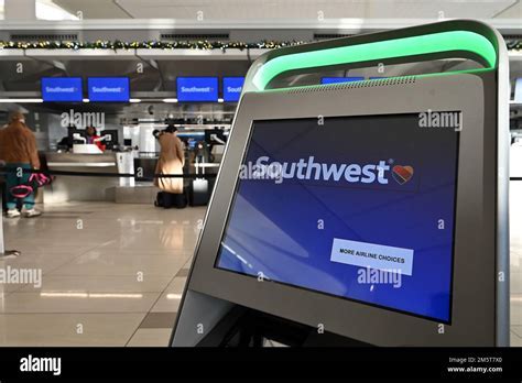 passengers using kiosk southwest self check in post policy changes
