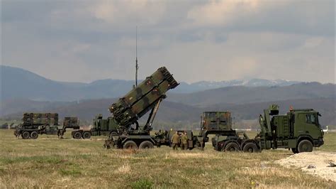 Patriot missile system in Ukraine, supplied by Germany, preparing for launch drill