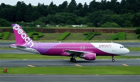 Peach Aviation aircraft on runway