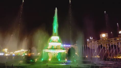 people enjoying a summer evening at Rzeszow multimedia fountain show